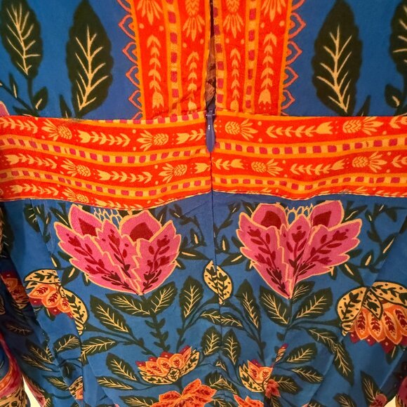 FARM RIO PINEAPPLE GARDEN MAXI KAFTAN DRESS NEW WITH TAGS (NWT) - Picture 7 of 15